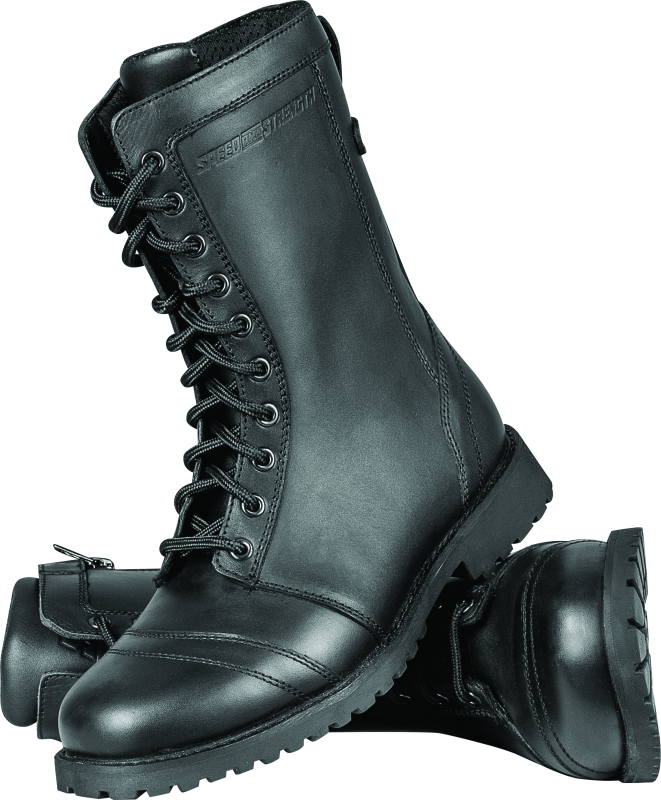 Speed and Strength Fast Times Leather Boots Black Womens Size - 10