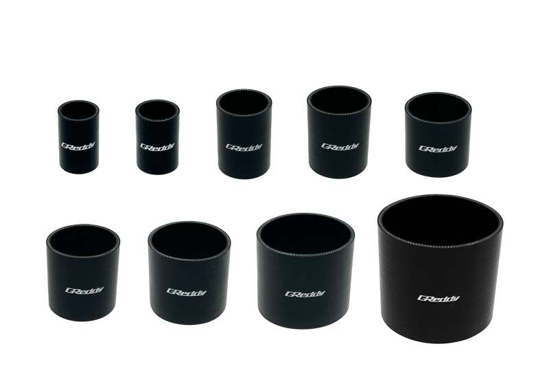 GReddy 80mm x 80mm Silicone Straight Hose - Black