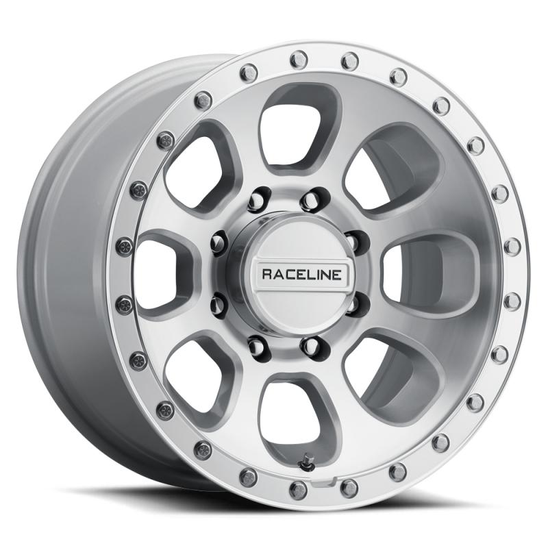 Raceline 961MC Bolt 17x9in / 6x139.7 BP / -12mm Offset / 106.1mm Bore - Machined Cc