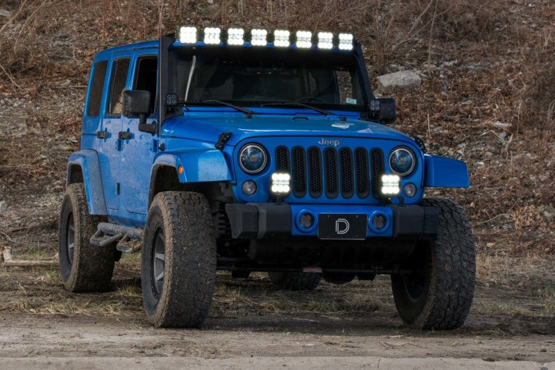Diode Dynamics Stage Series Windshield Bracket Kit for 07-18 Jeep JK Wrangler (No Lights)