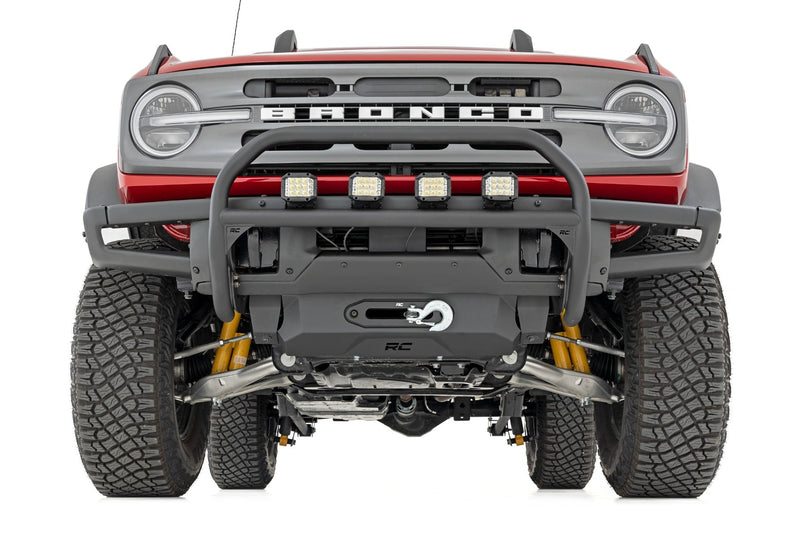 Nudge Bar | 3 Inch Wide Angle Led (x4) | Oe Modular Steel | Ford Bronco (21-26)