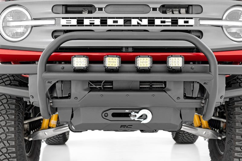 Nudge Bar | 4 Inch Round Led (x4) | OE Modular Steel | Ford Bronco 4WD (21-26)