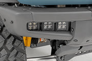 LED Light Kit | Fog Mount | Triple 2" Black Pair | White DRL | Ford Bronco (21-25)