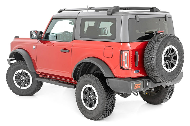 Oval Nerf Steps | 2-Door | Black | Ford Bronco (2 Door) 4WD (2021-2025)