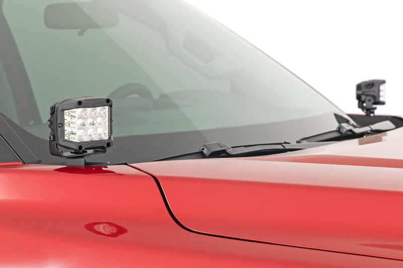 LED Light Kit | Ditch Mount | 2" Black Pair | Spot | Toyota Tundra (22-26)