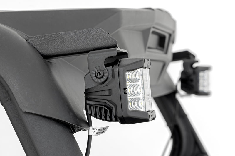 LED Light Kit | Rear Mount | 2" Black Pair | Flood | Can-Am Maverick Sport 1000R 