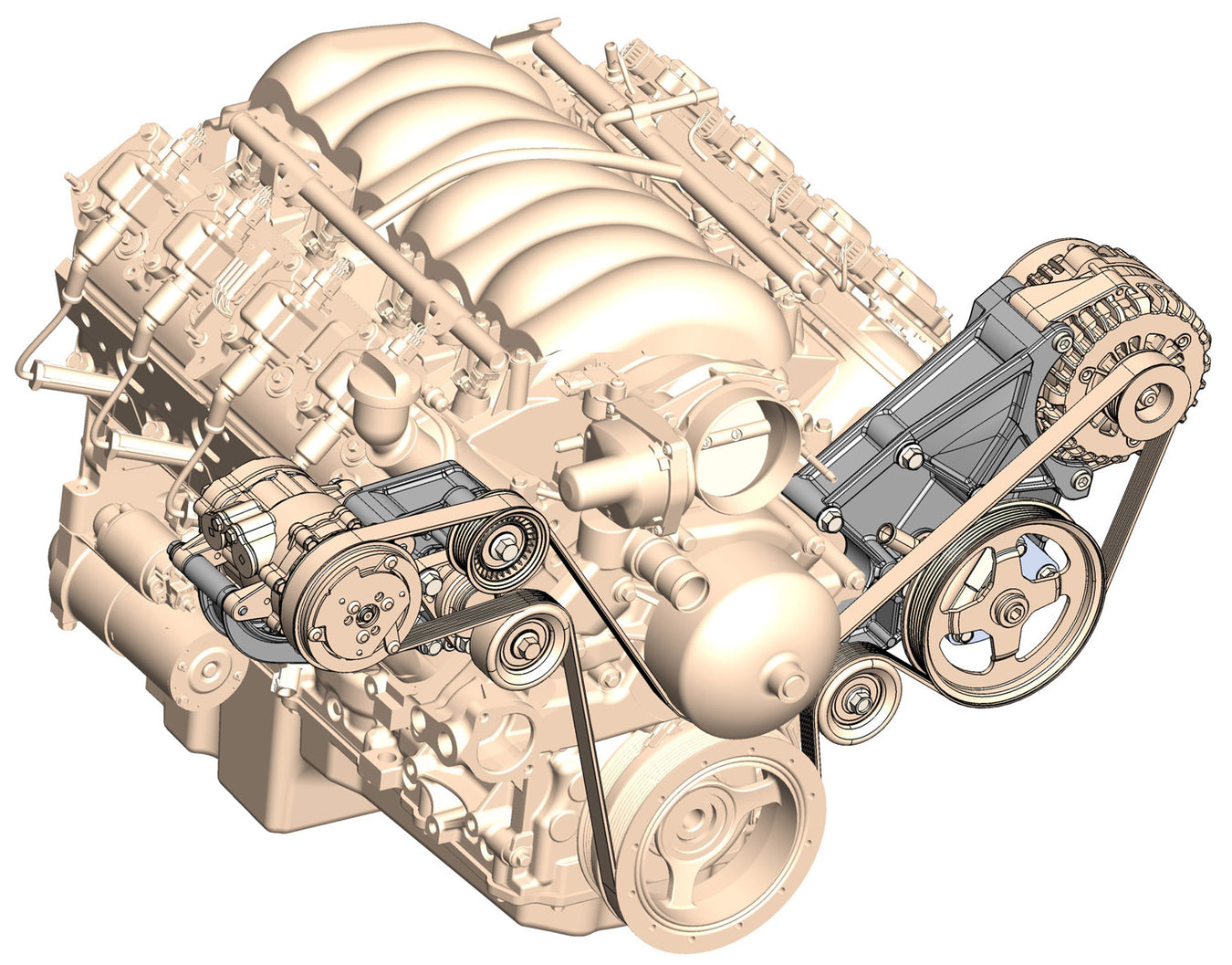 Accessory Drive Belt System Components