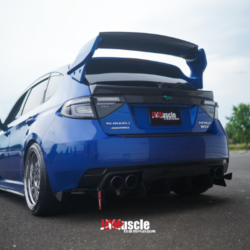 JDMuscle 08-14 WRX/STI VS Style Spoiler w/ Brake Lights | ABS / Paint Matched / Partial Carbon Fiber
