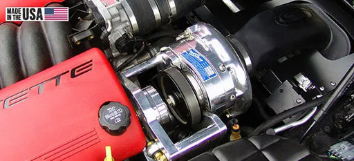 Manufacturer C5 LS1 ProCharger installation with optional polished finish; installation reference