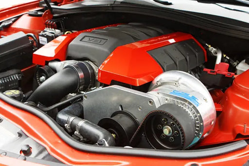 ProCharger Camaro SS cog-drive race installation reference; selected supercharger, finish and intercooler equipment vary