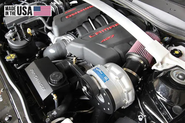 ProCharger installation in 2014–2015 Camaro Z/28 LS7; selected supercharger and finish may vary