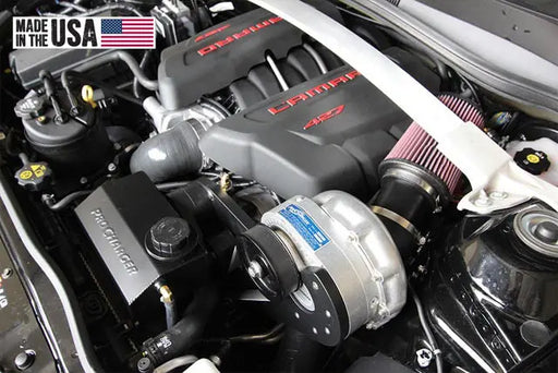 ProCharger installation in 2014–2015 Camaro Z/28 LS7; selected supercharger and finish may vary