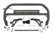 Nudge Bar | w/ Tow Hooks | 20 Inch Black Single Row LED | Ford Bronco Sport (21-24)