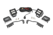 LED Light Kit | Ditch Mount | 2" Black Pair | Flood | Nissan Frontier (22-26)