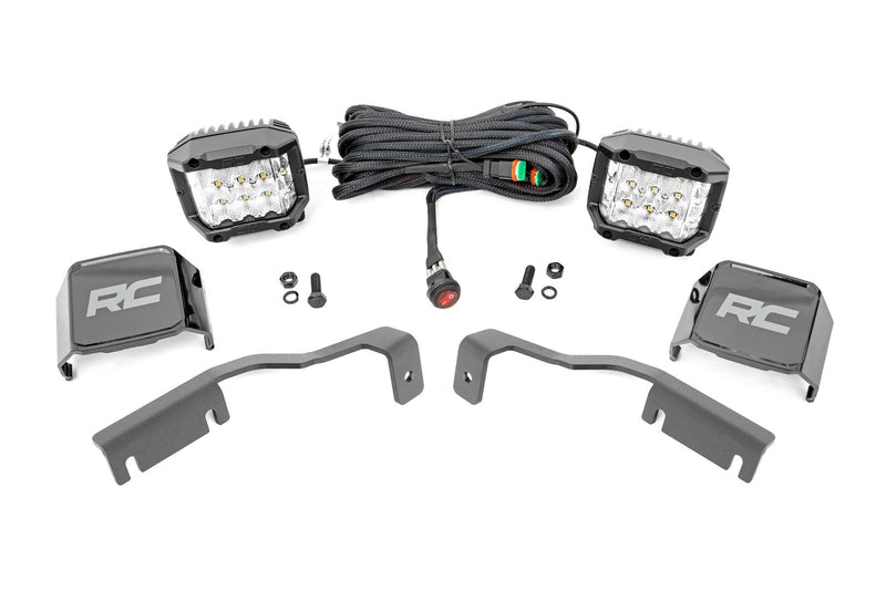 LED Light Kit | Ditch Mount |  3" OSRAM | Wide | Nissan Frontier (22-26)