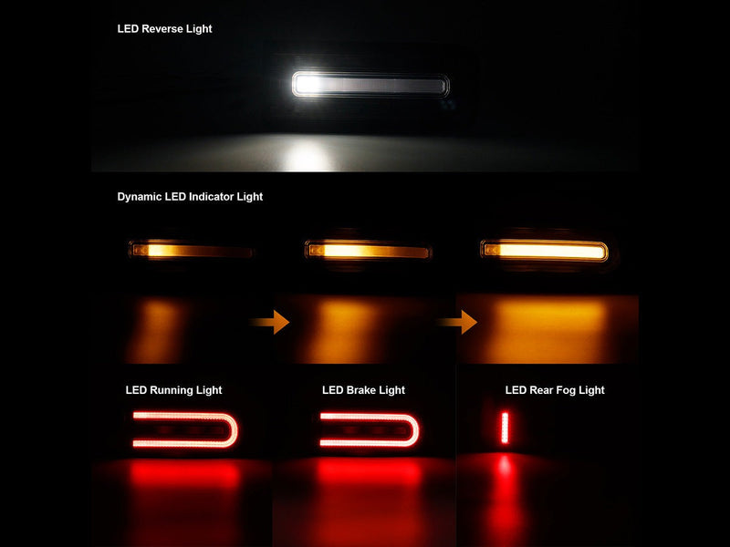 AutoTecknic Smoked Sequential Tail Light Set - Mercedes-Benz W463A G-Wagon