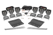 LED Light Kit | Fog Mount | Triple 2" Black Pair | Amber DRL | Ford Bronco (21-26)
