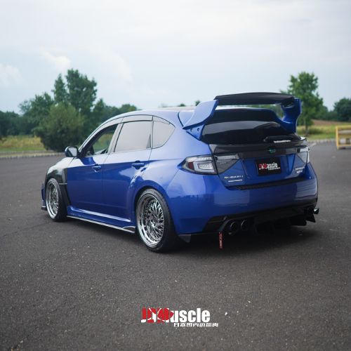 JDMuscle 08-14 WRX/STI VS Style Spoiler w/ Brake Lights | ABS / Paint Matched / Partial Carbon Fiber