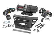 Winch Plate | 4500-LB Winch | 10" Black Slimline | Honda Pioneer 520
