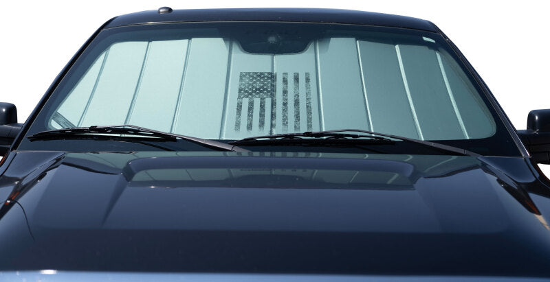 Covercraft 25-26 Mercedes-Benz Sprinter American Flag UVS100 Custom Sunscreen - Centered Logo