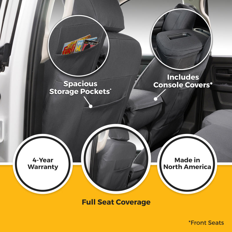 Covercraft 24-26 Ford F250/350/450/550 Carhartt Super Dux PrecisionFit Seat Covers - Gravel