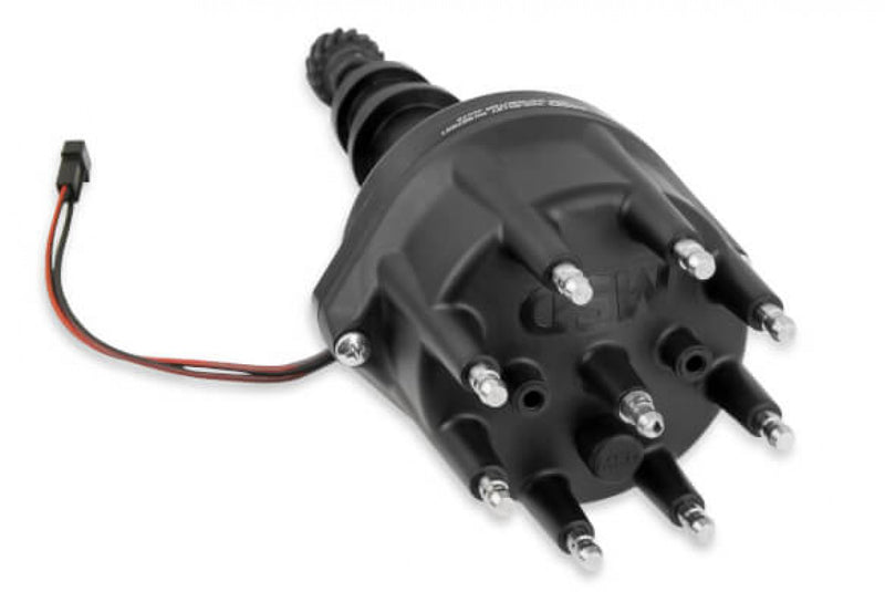 Black Distributor, Ford 351W, Pro-Billet w/Steel Gear