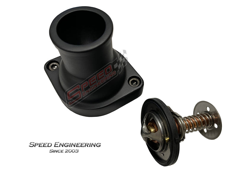 Speed Engineering black LS straight aluminum thermostat