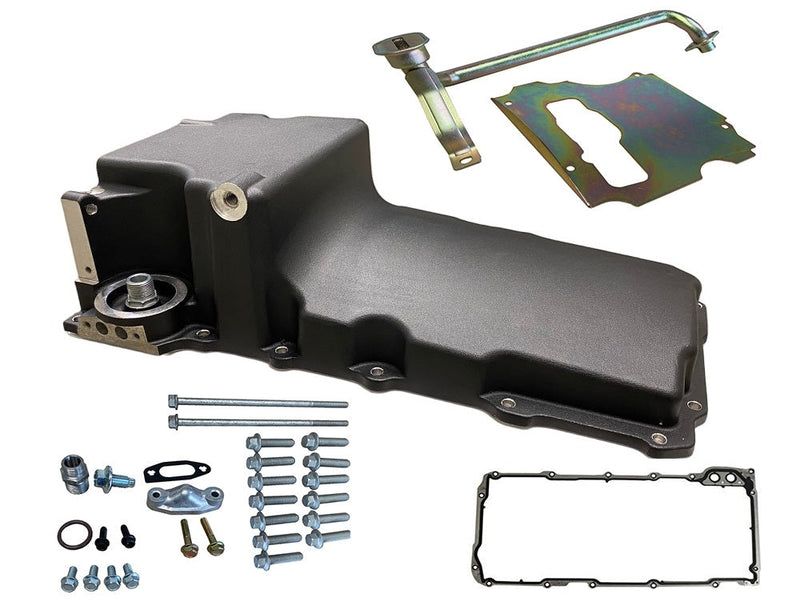 Speed Engineering LS swap oil pan black, SKU 26-1078