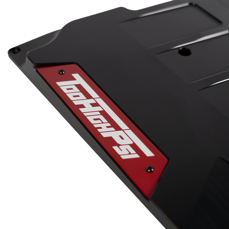 Red anodized TooHighPsi Magnuson 2650 lid