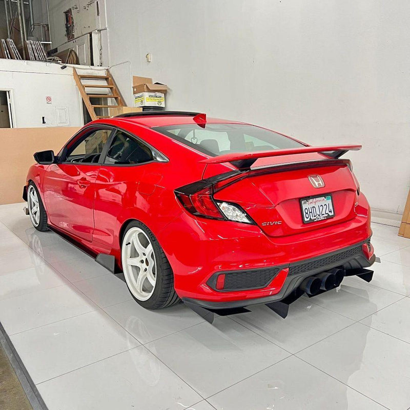 2016-2021 Honda Civic Side Skirt Extension V4 ( Coupe )