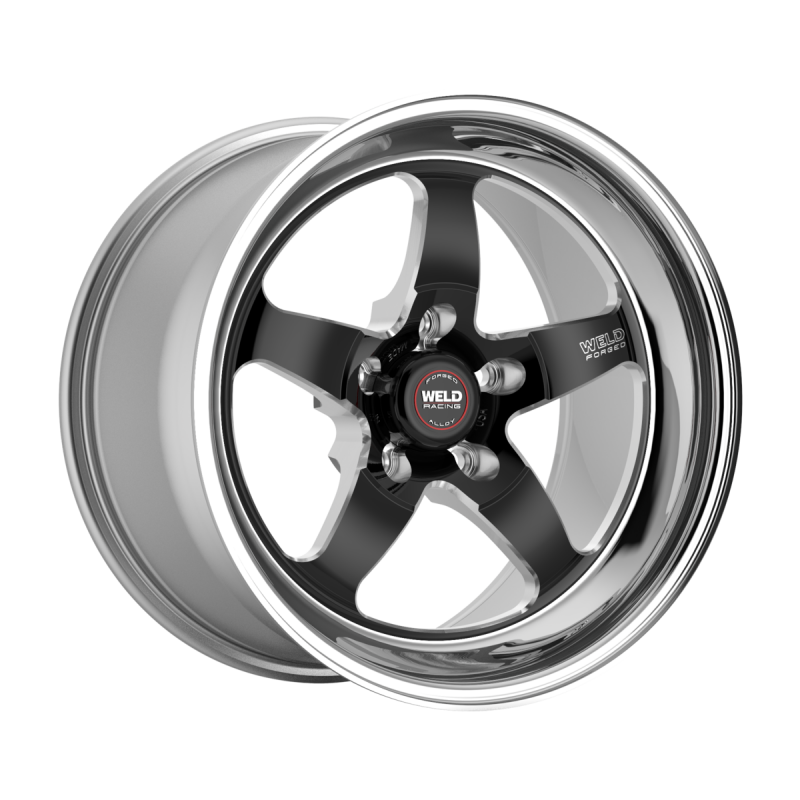 Weld S71 18x8 / 5x114.3 / 4.7 BS / 3.18 HB - Black Center - Polished Shell - Non-BL Wheel