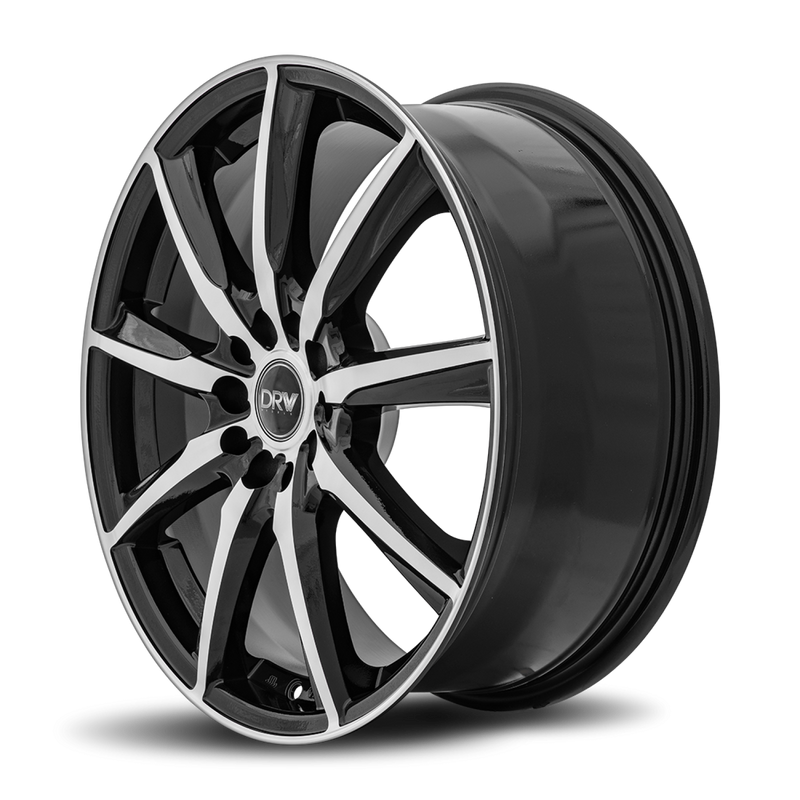 DRW Wheels D18 18x7.5 5x100/114.3 40 73.1 Gloss Black Machine Face