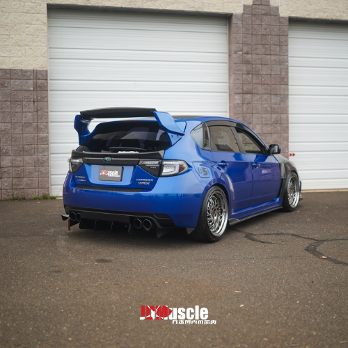 JDMuscle 08-14 WRX/STI VS Style Spoiler w/ Brake Lights | ABS / Paint Matched / Partial Carbon Fiber