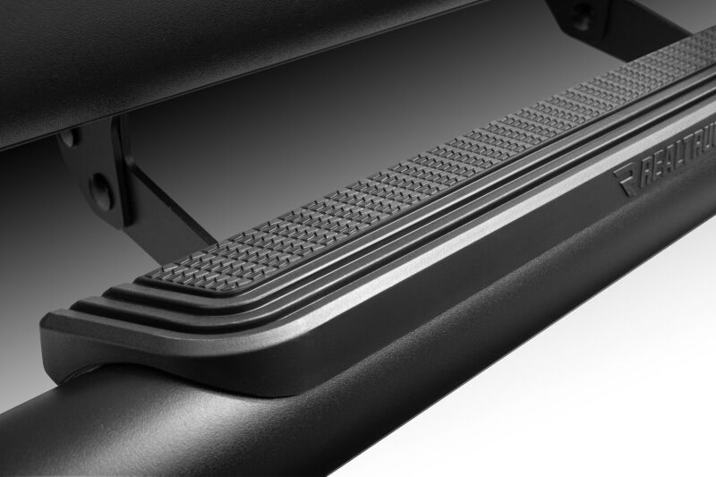RealTruck 15-26 Ford F150 / 17-26 Ford F250/F350 SD Super Cab Traxio 3in Nerf Bars - Textured Black
