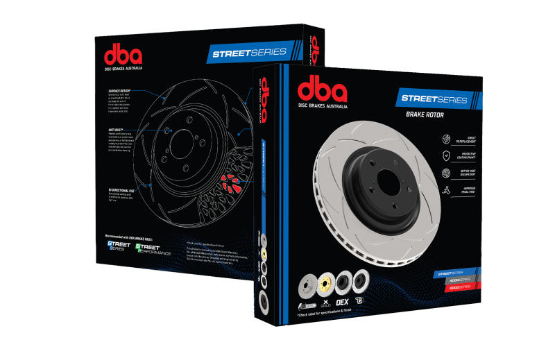 DBA 91-99 BMW 318i E36 Rear Street Series Slotted Brake Rotor