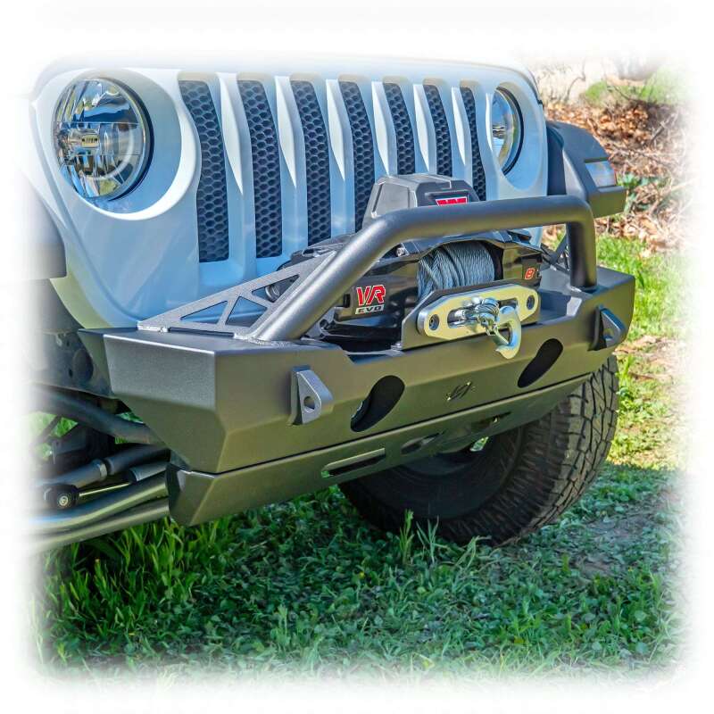 Turn Offroad 07-25 Jeep JK/JL/JT Front Bumper w/ Bolt-On Bull Bar & Skid Plate