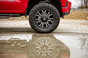Rough Country 93 Series Wheel | One-Piece | Machined Black | 20x9 | 6x5.5/6x135 | 0mm
