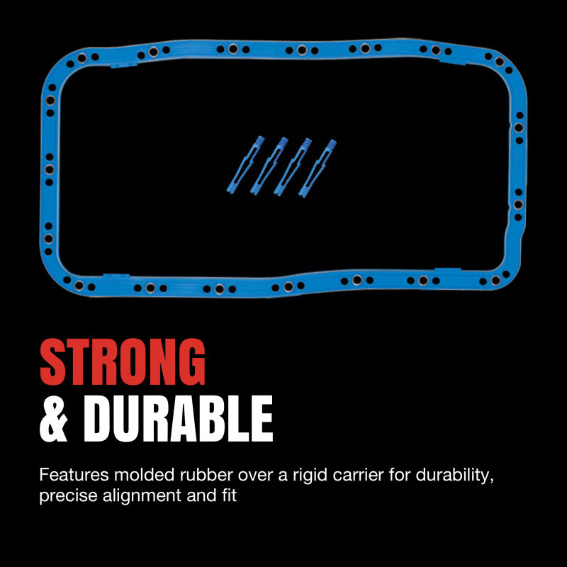 Fel-Pro Mitsubishi Eclipse OS 30665 C Engine Oil Pan Gasket Set Blue Stripe cork-rubber