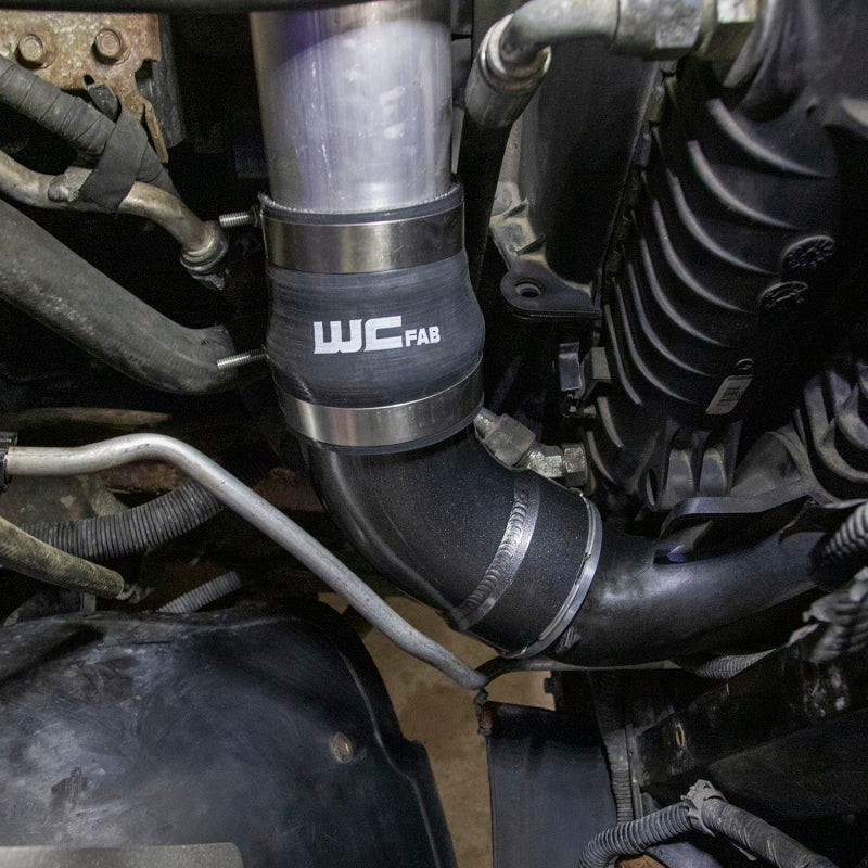 Wehrli 06-10 Duramax LBZ/LMM Intercooler Outlet Elbow Kit - Sparkle Copper