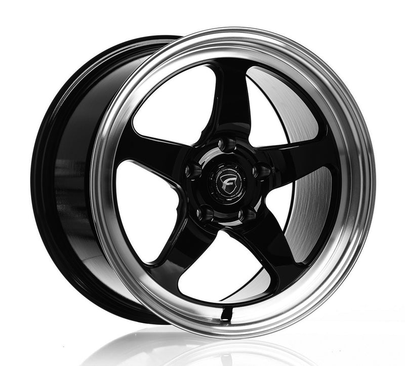 Forgestar D5 Drag 17x10 / 5x115 BP / ET30 / 6.6in BS Gloss Black Wheel