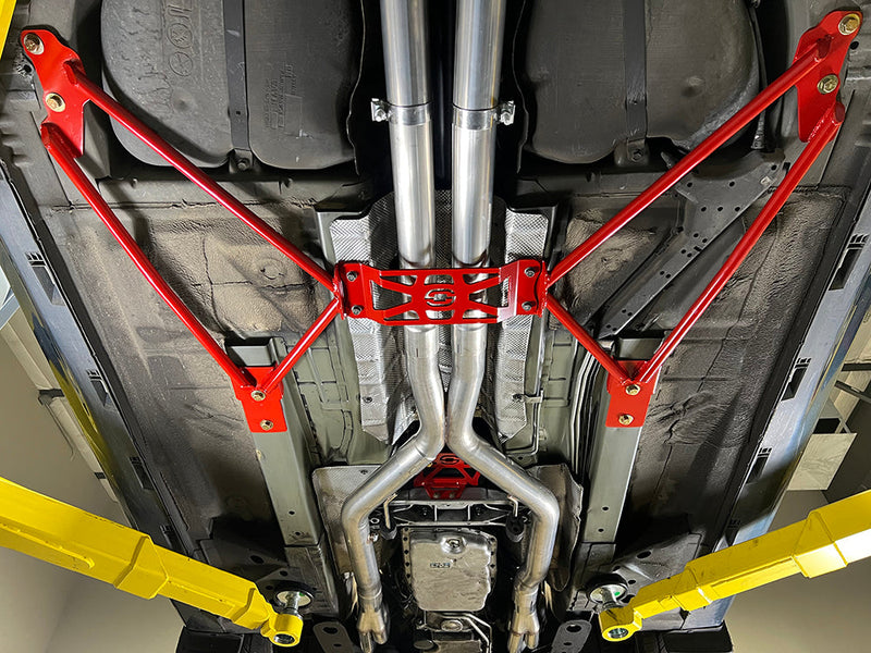 Suspension Engineering tunnel brace red for Camaro Pontiac G8 and Chevy SS