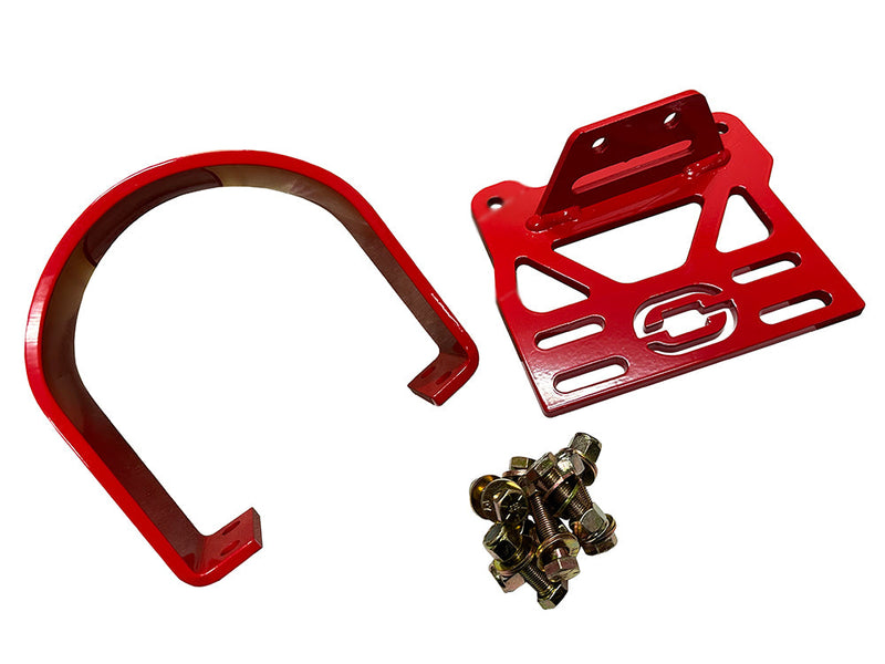 Suspension Engineering Chevy SS Pontiac G8 driveshaft safety loop red