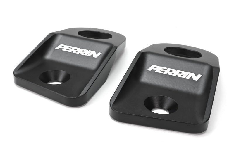 PERRIN 15-21 Subaru WRX/STI / 13-17 Crosstrek /  12-16 Impreza Upper Radiator Bracket Set - Black