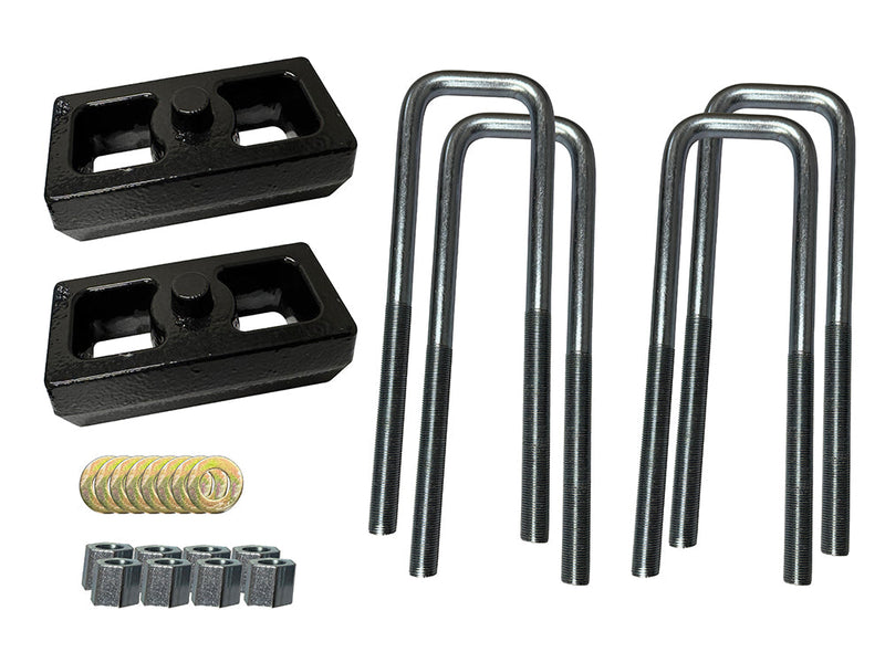 Suspension Engineering Silverado Sierra 1.5 inch rear blocks and U-bolts