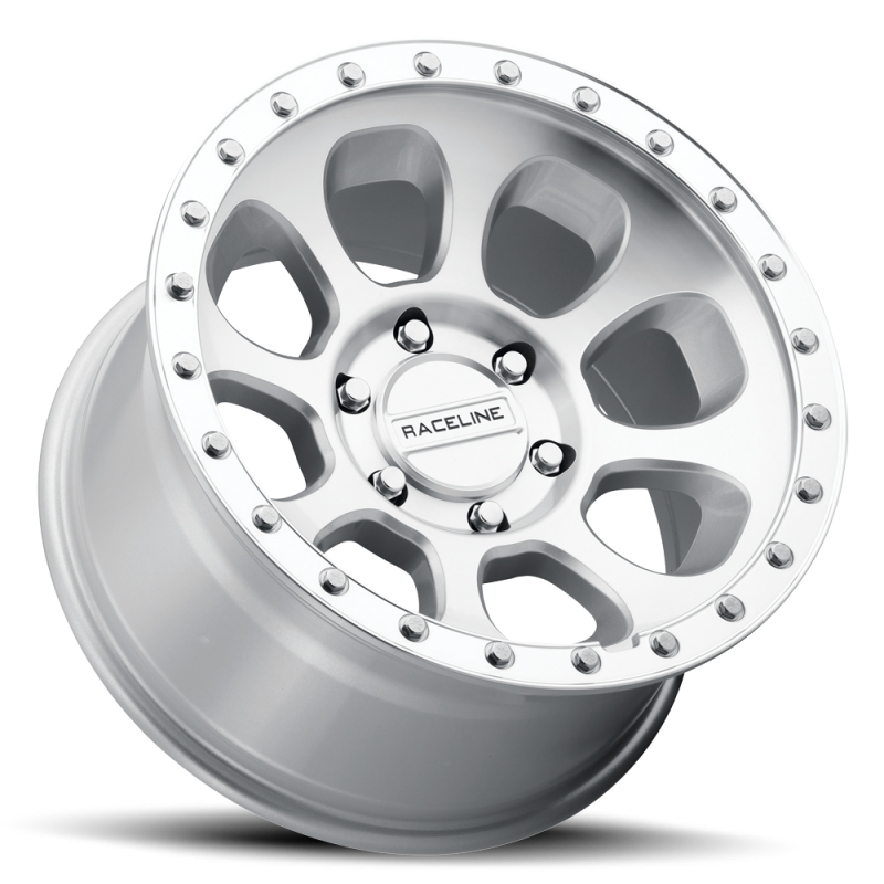 Raceline 961MC Bolt 17x9in / 8x180 BP / -12mm Offset / 130.81mm Bore - Machined Cc