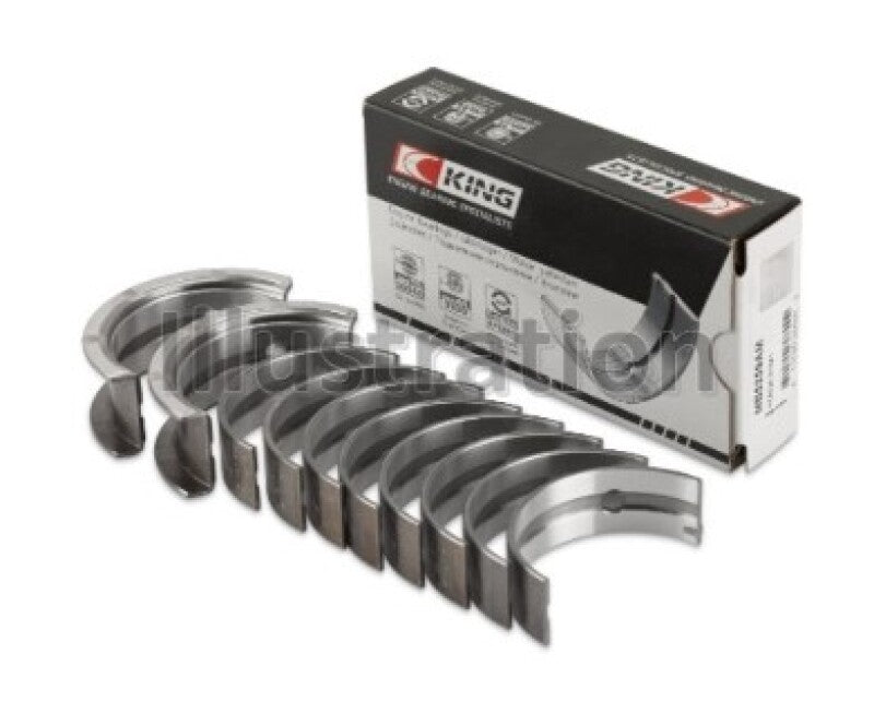 King Engine Bearings Chevrolet 121Ci/Ln2 134Ci Fl O/S 010 (Size +0.50mm) Main Bearing Set