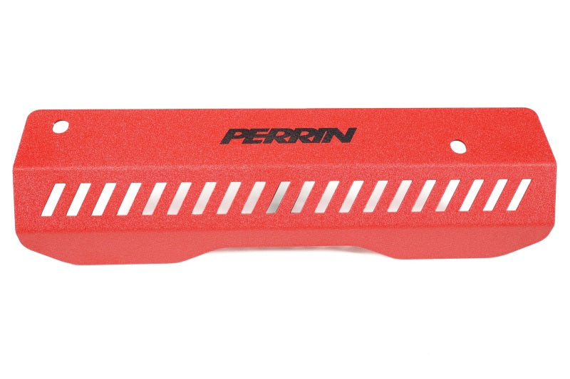 Perrin [22-25 WRX] Pulley Cover | Short Version - Works w/AOS System - Red | PSP-ENG-154RD