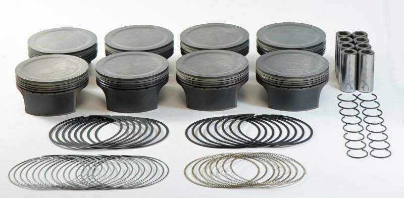 Mahle MS LS Piston Set 378ci 4.075in Bore 3.622 Stroke 6.125 Rod -4.5cc 10.0 CR - Set of 8