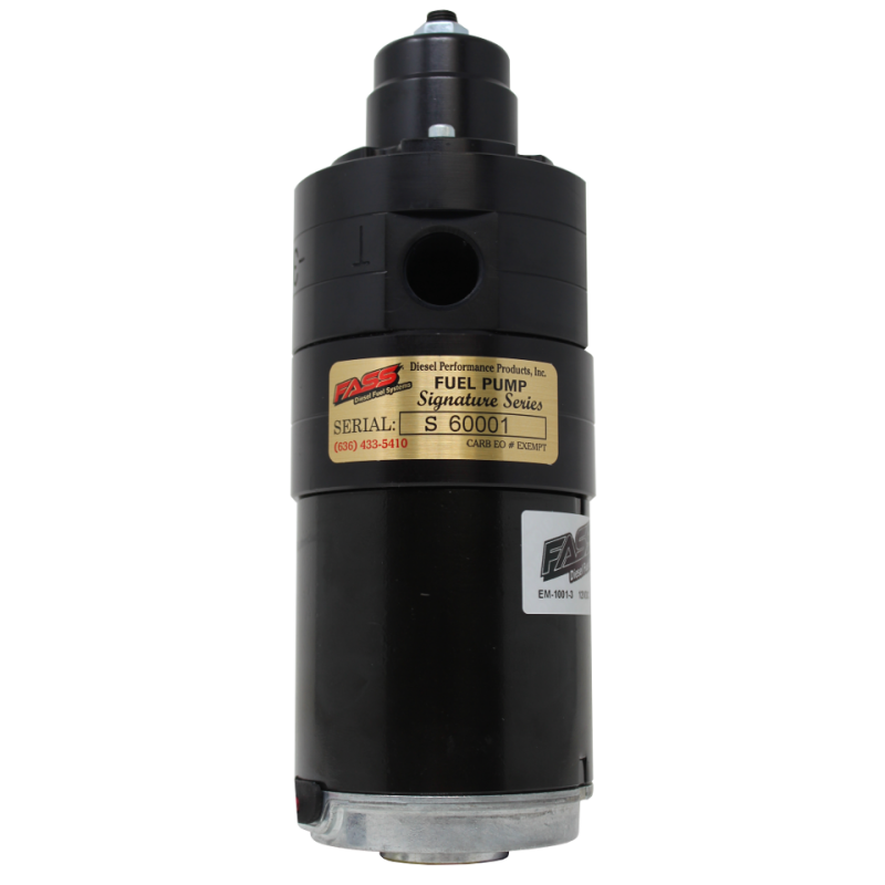 FASS 01-16 GM 2500/3500 Duramax 165gph Signature Series Adjustable Fuel Pump FAS C09 165G
