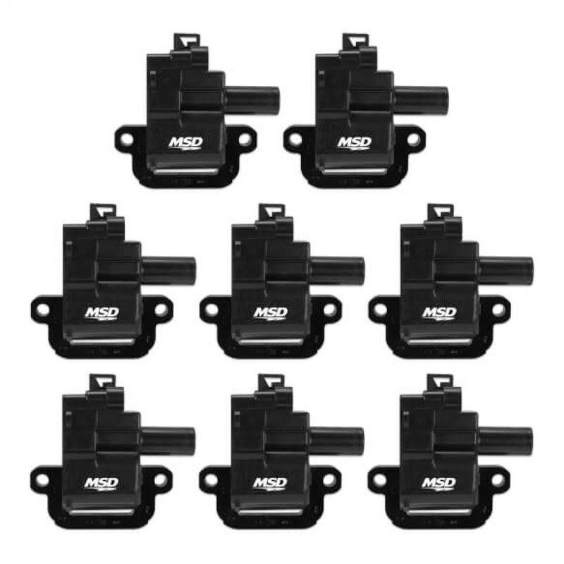 MSD Ignition Coil - GM LS Blaster Series - LS1/LS6 Engines - Black - 8-Pack